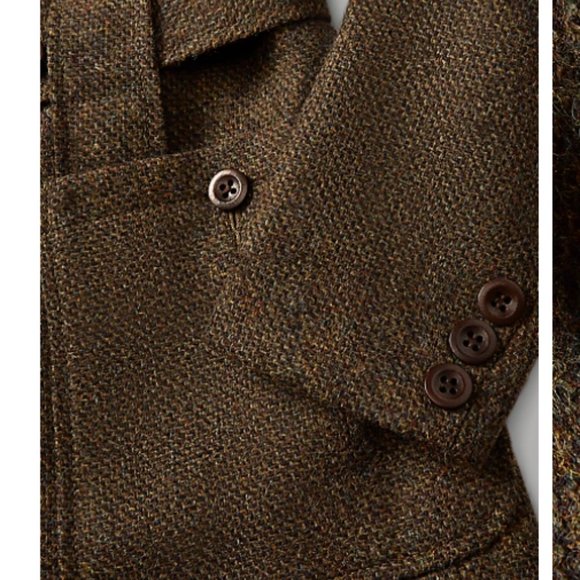 NWOT - Wool Tweed Belted Jacket - Ralph Lauren - Picture 6 of 15